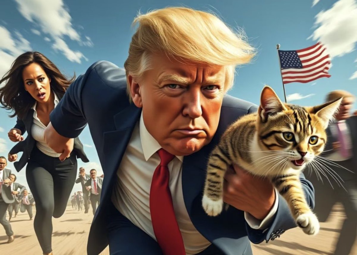 PirateWires's tweet image. “A trend of AI-generated images of Donald Trump saving kittens is now the most important development in this entire election season — an election season in which not only one, but two attempts have been made on the life of a candidate. And we still can’t parse the issue. The…