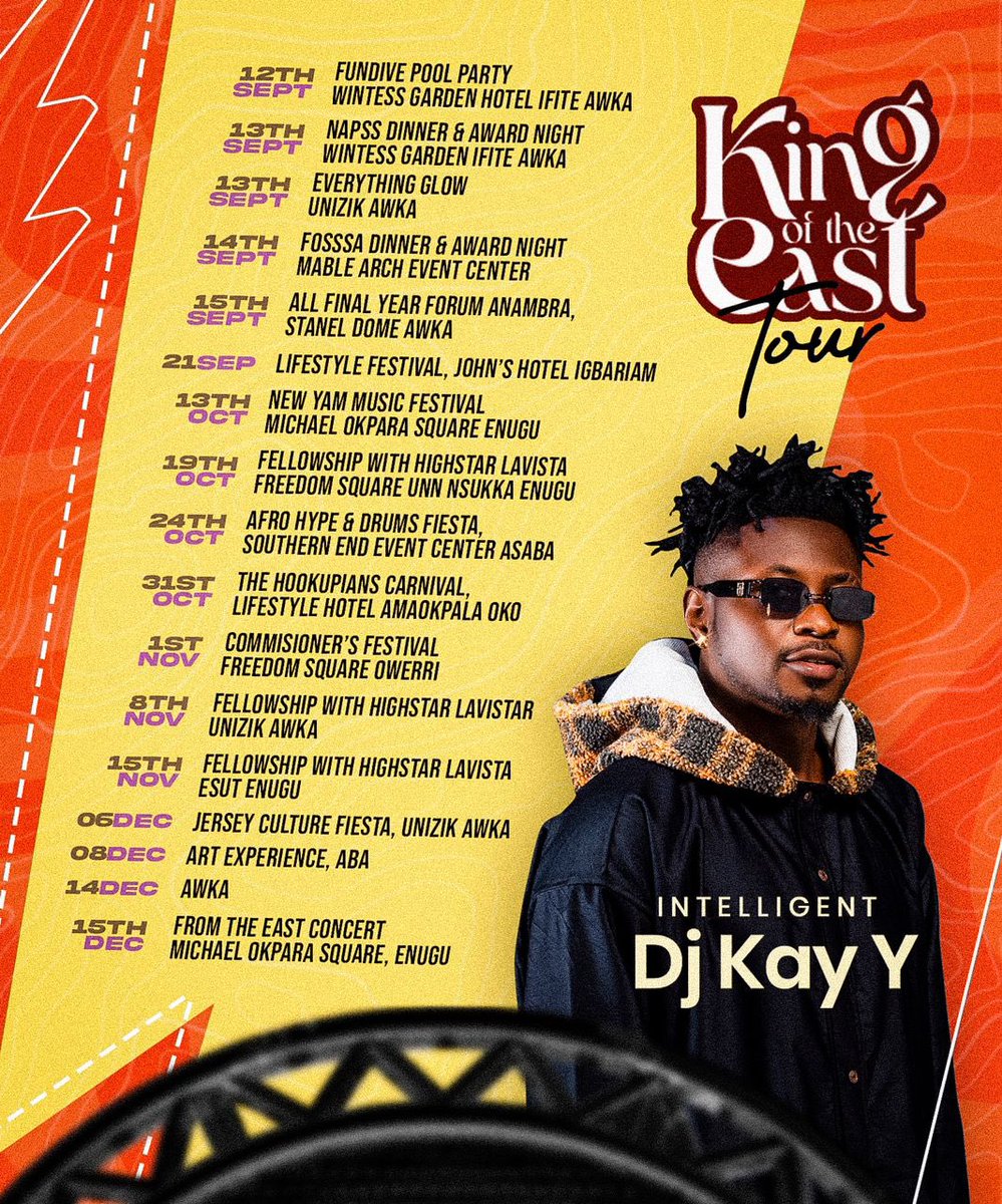 Dj Kay Y is on tour till the end of the year. Bookings can keep coming in