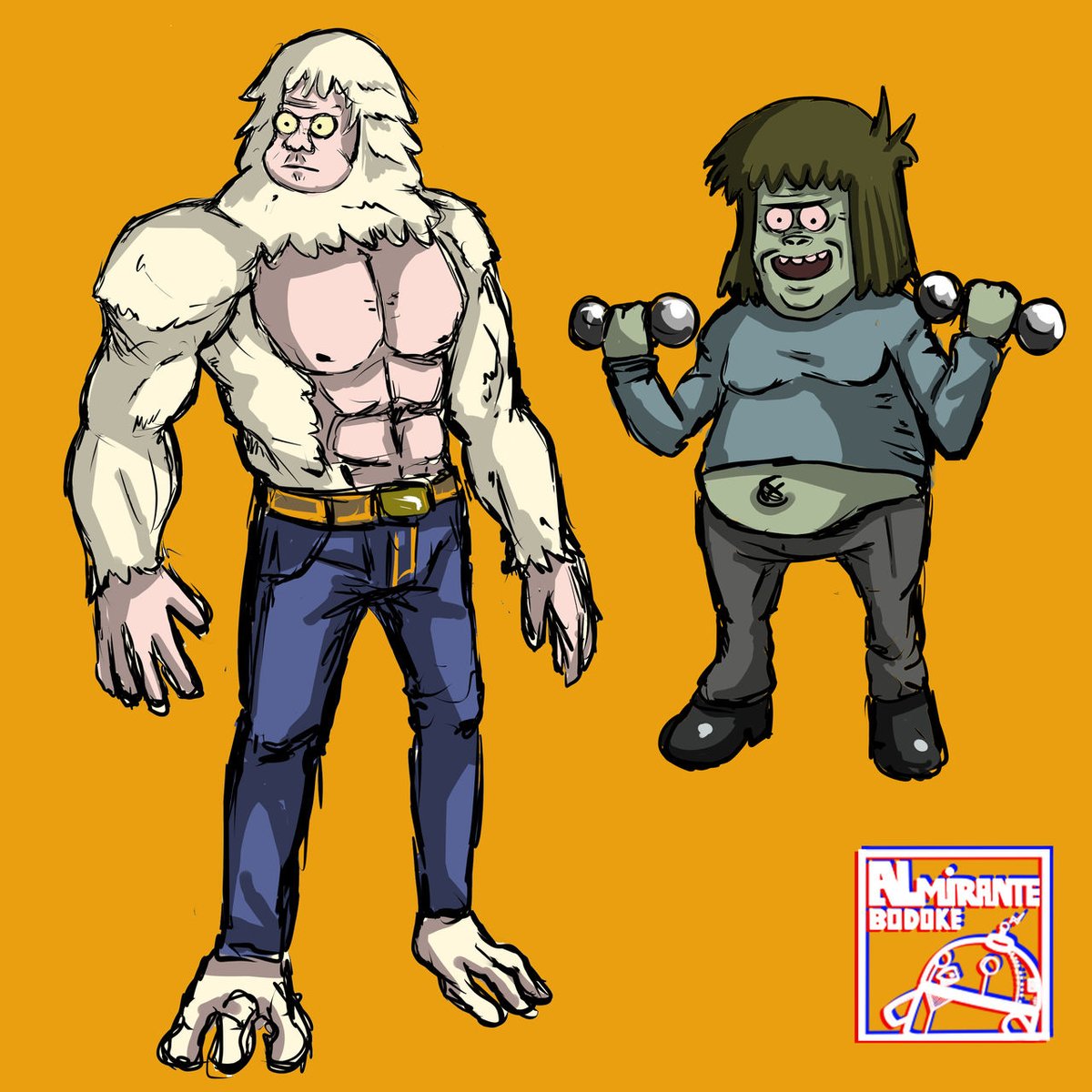 AlmiranteBodoke's tweet photo. Regular Show SKETCH
#fanart #Fanarts #cartoonfanart #CartoonNetwork #cartoon #Chile #RegularShow #muscleart #skips #muscle_man https://t.co/bqbiTg7Fzk