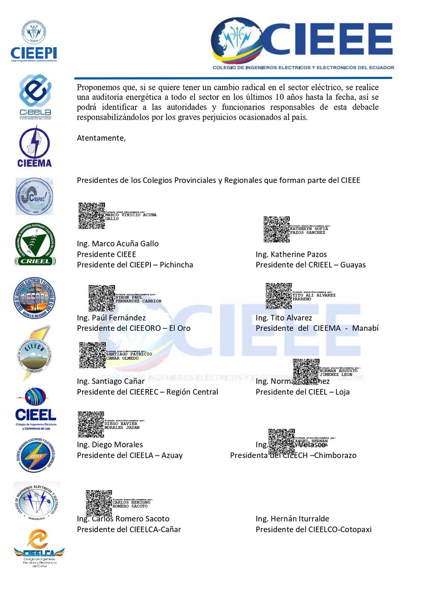 CARTA ABIERTA AL PAÍS