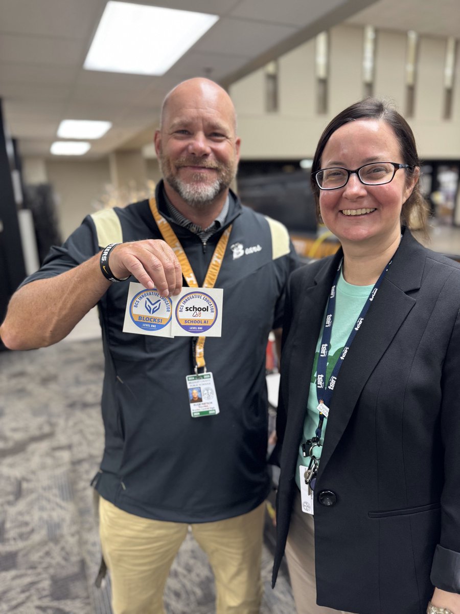 Special shoutout to our Innovative Educators receiving Level One badges today:

Paula Deal, Buck Watson, and Shane Blalock - <a href="/BradleyCentral/">Bradley Central H.S.</a> 

#bcstech #innovativeeducators