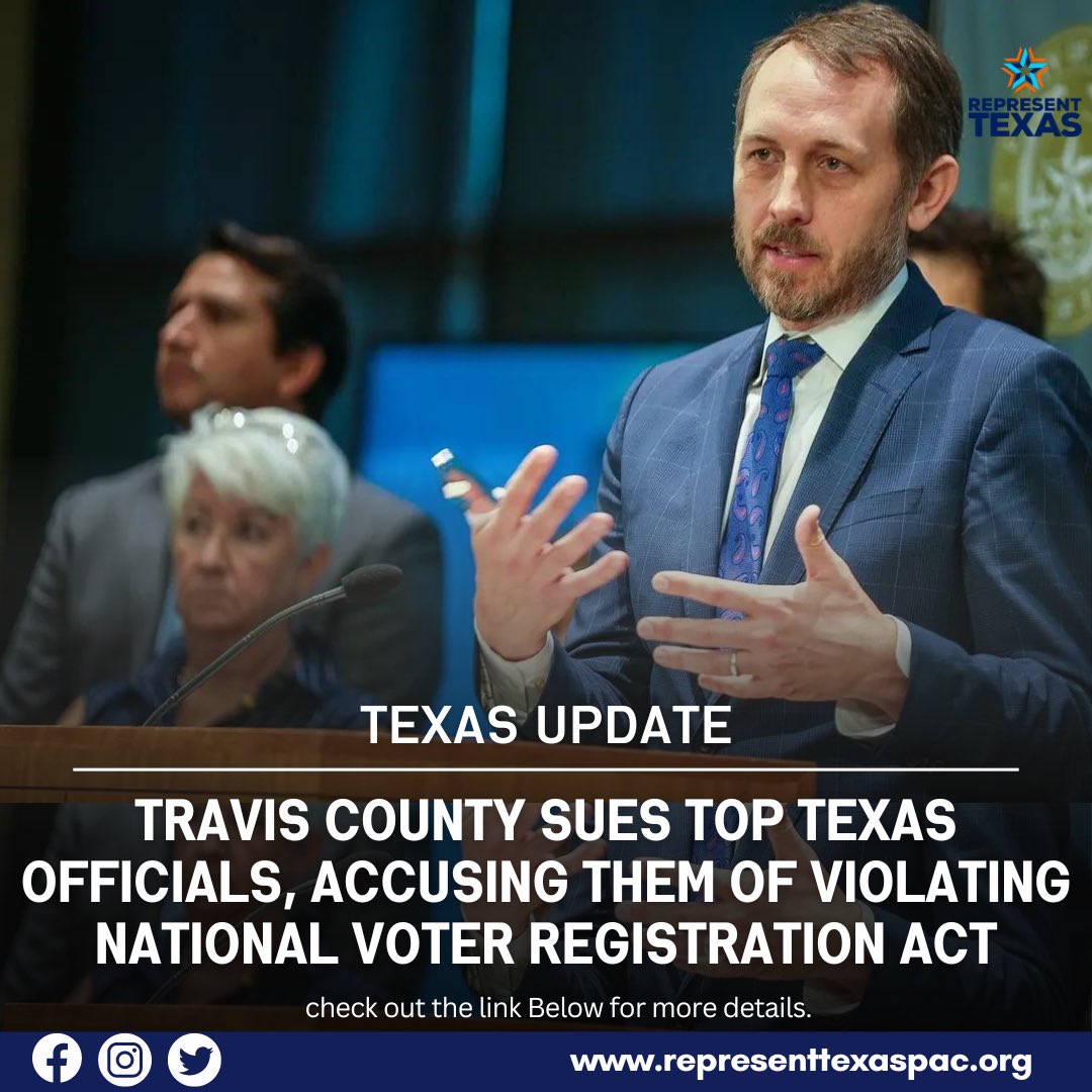 Scared of losing Texas, Republicans are doubling down on voter suppression through voter list purges and blocking voter registration access. Hats off to Travis County for taking them on!🫡

Link - texastribune.org/2024/09/17/tex…