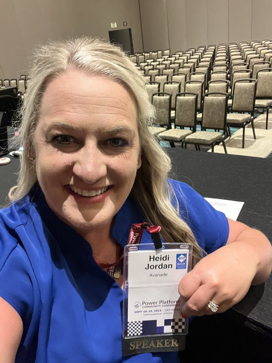 Heidi Jordan (@heidi_jordan14) on Twitter photo Hi from Power Platform Community Conference in Las Vegas!
3️⃣ This is the 3rd annual event, and it’s my 3rd time presenting.
🚀 Co-presenting with Microsoft Power CAT team today.
Pinch me. 🥹
<a href="/powerplatconf/">Power Platform Community Conference</a> #PPCC24 Hi from Power Platform Community Conference in Las Vegas!
3️⃣ This is the 3rd annual event, and it’s my 3rd time presenting.
🚀 Co-presenting with Microsoft Power CAT team today.
Pinch me. 🥹
<a href="/powerplatconf/">Power Platform Community Conference</a> #PPCC24