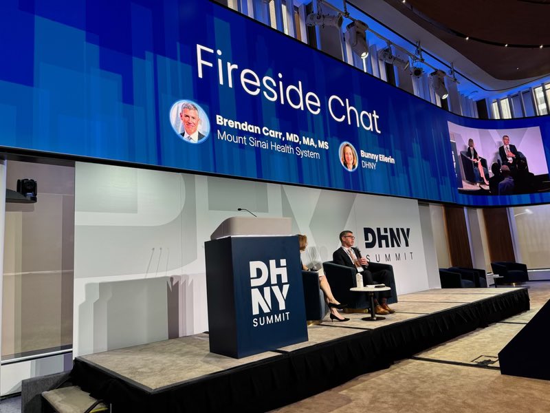 Digital Health New York (@digitalhealthny) on Twitter photo Our fireside chat with Brendan Carr, CEO at <a href="/MountSinaiNYC/">Mount Sinai Health System</a>, defined the energy & innovation within NYC. “The pace moves faster, the unbelievable depth of knowledge that’s transforming healthcare is greater here than other market.” #DHNY24 Our fireside chat with Brendan Carr, CEO at <a href="/MountSinaiNYC/">Mount Sinai Health System</a>, defined the energy & innovation within NYC. “The pace moves faster, the unbelievable depth of knowledge that’s transforming healthcare is greater here than other market.” #DHNY24