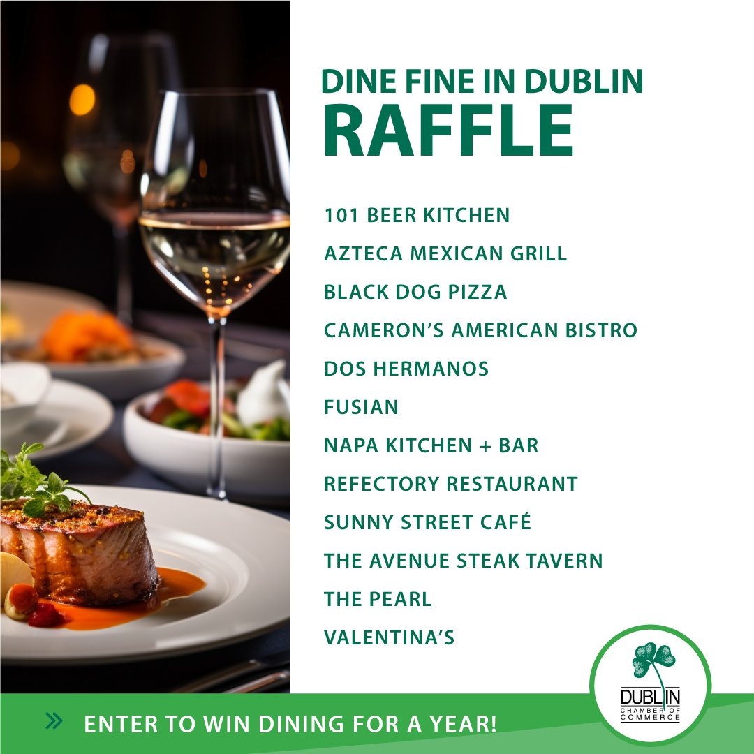 Win TWELVE $50 gift cards to some of the area's most popular restaurants 
‣ One ticket for $5
‣ Five tickets for $20
‣ Purchase by 10 AM on October 11th
‣ Winner selected at 4 PM on October 11th
📷 bit.ly/Dine_Fine