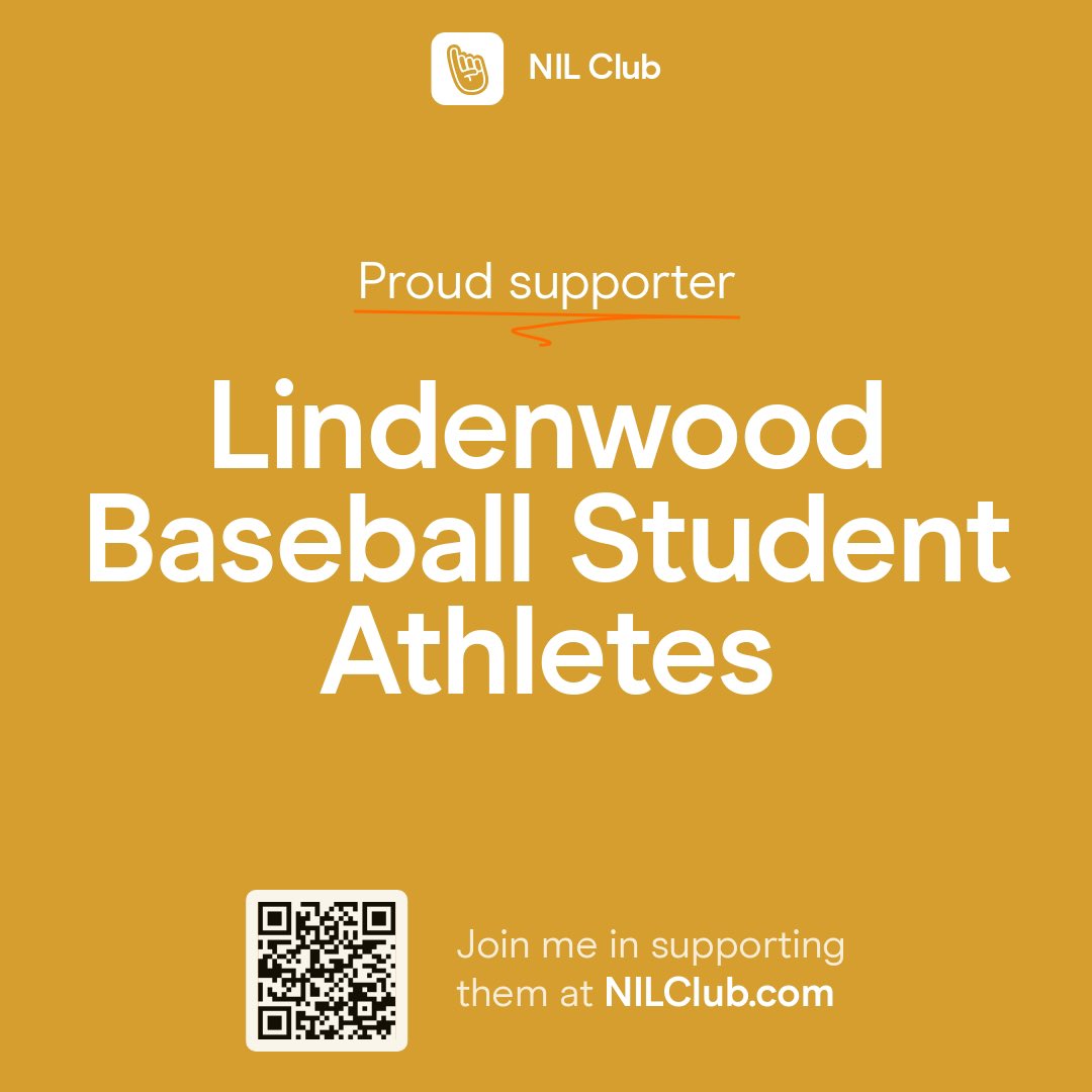 Happy to support <a href="/LULIONSBASEBALL/">Lindenwood University Baseball</a> and the NIL Club!