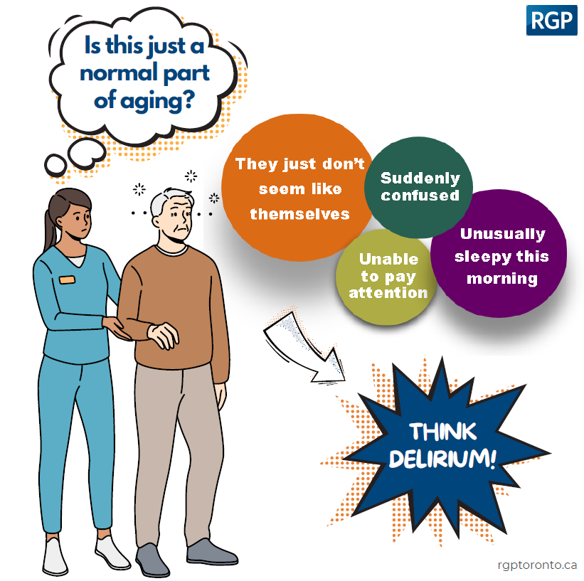 Can you recognize the signs of delirium? If you need a quick intro or refresher on preventing, identifying or supporting an older adult who has or is at risk of delirium in hospital or in their home, we have micro-learning modules! #sfCare ➡️ conta.cc/3B6EJjj