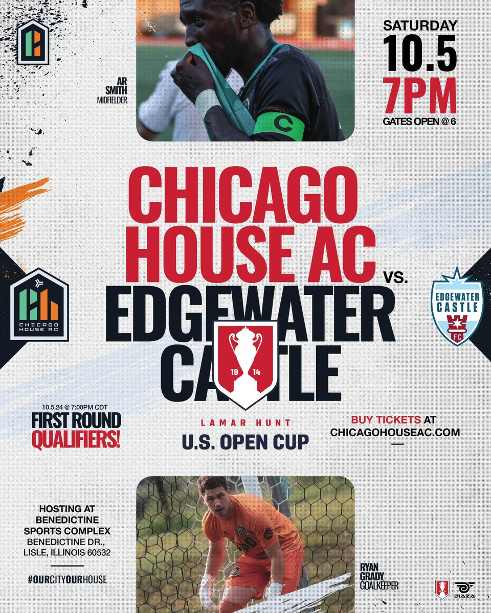ChicagoHouse_AC's tweet photo. π₯ Itβs US Open Cup Time! π₯
ποΈ Tickets available NOW β included with 2025 season passes. Grab yours π https://t.co/8kdGAfxYE8
#USOpenCup #ChicagoHouseAC #OurCityOurHouse https://t.co/ZtuD6J839u