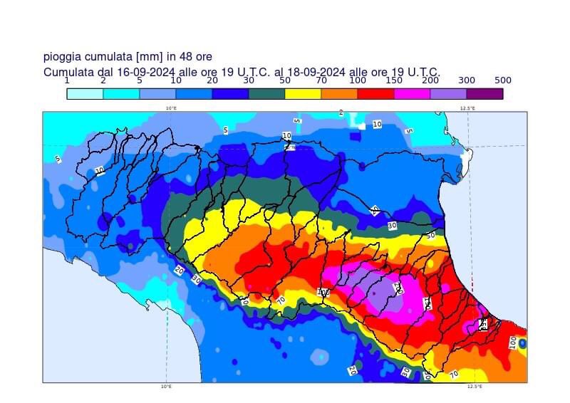 Comparing the second May 2023 flood with the current ONGOING event shows a grim, catastrophic picture. From ARPAE data this event’s even worse than that one. The above average SSTs of the Adriatic Sea are fueling a developing disaster. I fear the daytime images we’ll see tomorrow