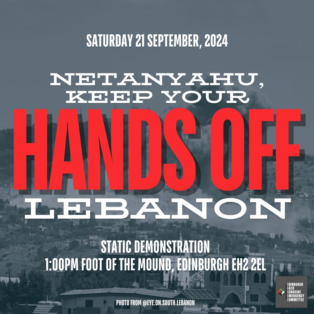 Edinburgh
Saturday 21st September 1pm