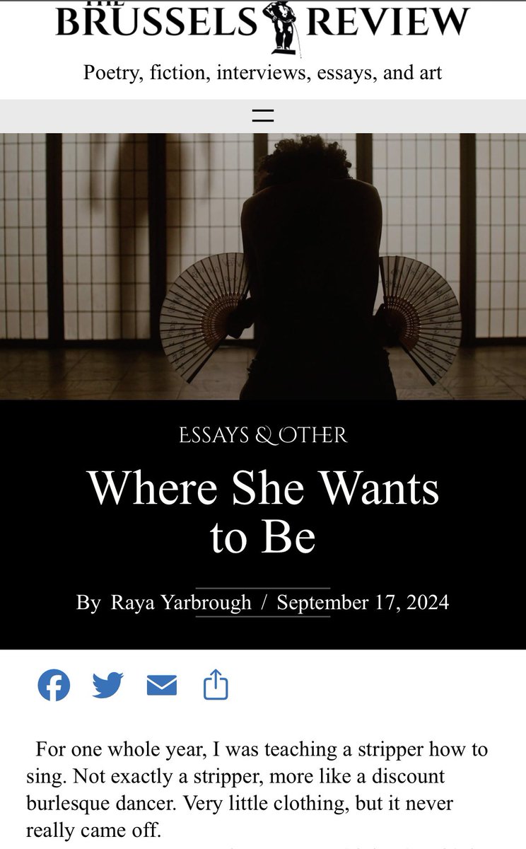 Check out my new flash non-fiction….
thebrusselsreview.com/raya-yarbrough…