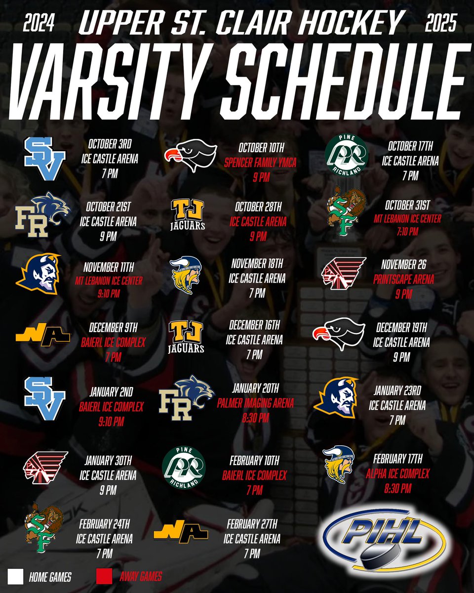 🚨 2024-25 USC Hockey Schedule 🚨