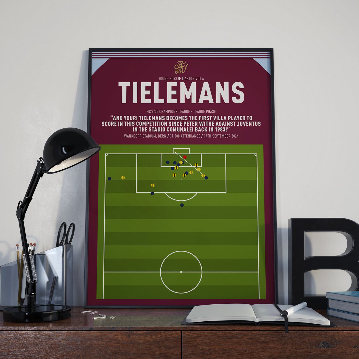 VillaViews_'s tweet image. We've teamed up with @PixelPrintDZN to giveaway a beautiful print of Youri Tielemans' historic first CL goal from yesterday ⚽

To enter:
🙌 Follow @VillaViews_ and @PixelPrintDZN
🔁 RT this tweet

Winner announced on Saturday 🥇
#avfc