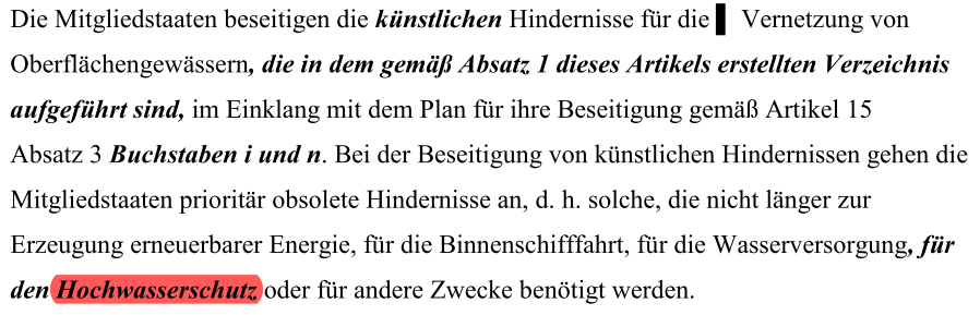S4F_AT's tweet photo. Wie das #Renaturierungsgesetz bzgl. #Hochwasserschutz auszulegen ist, ist KEIN "großes Fragezeichen", wie #Plakolm behauptet.

   📢 ES STEHT EXPLIZIT IM TEXT :
   📢 Hochwasserschutz wird nicht zurückgebaut!   

⬇️ Direkt aus der Verordnung
https://t.co/ydWmxxb3LU…): https://t.co/sfa1MOeoSV