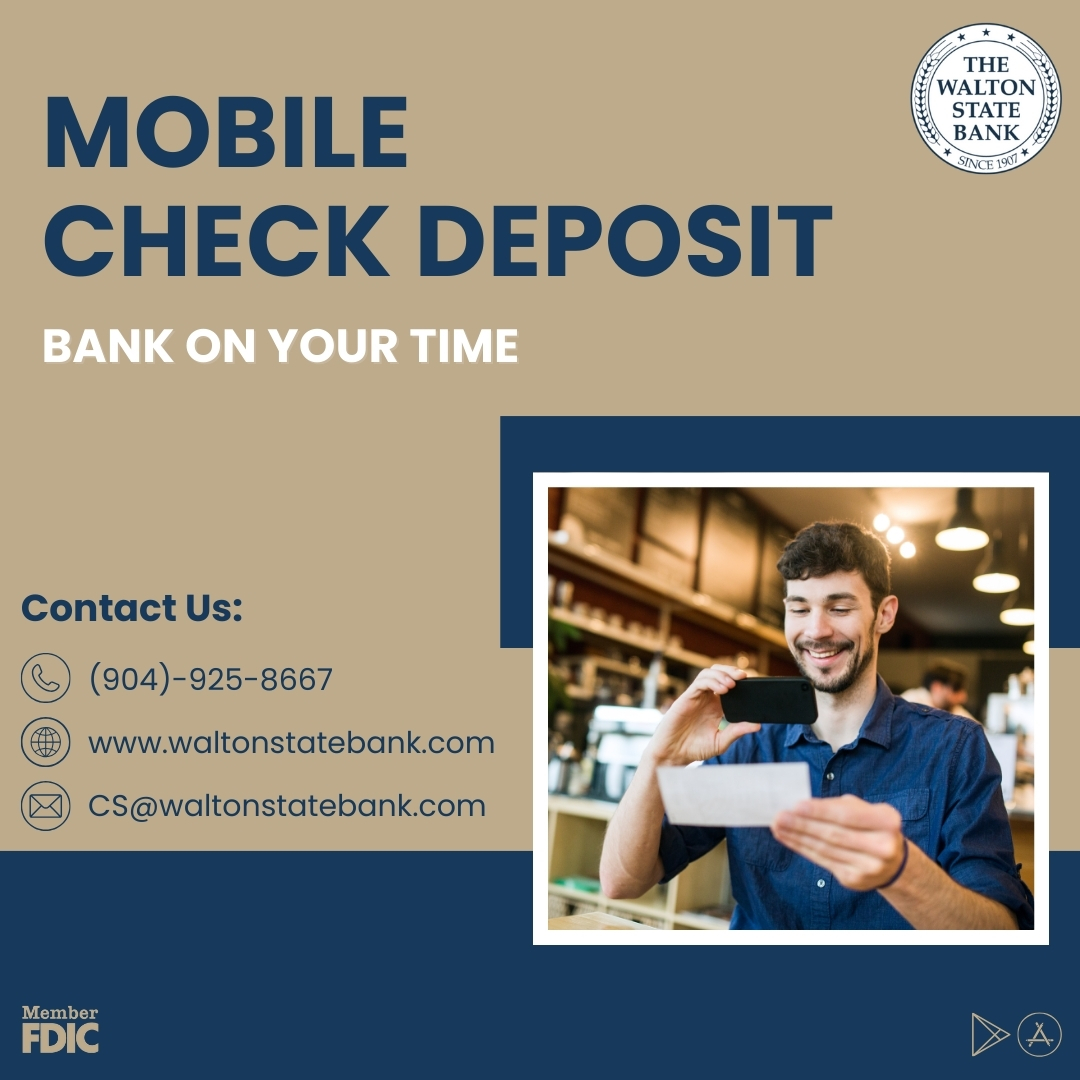 waltonstatebank's tweet image. Free Mobile Check Deposit is now available for your convenience!

#mobilecheckdeposit #mobile #check #deposit #mobilepayment #mobilebanking #waltonstatebank #bankwalton