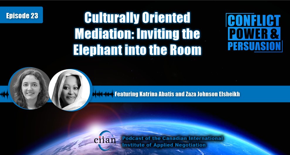 In the latest episode of #Conflict, #Power, and #Persuasion, @KatrinaAbatis and Zaza Johnson Elsheikh dive into culturally oriented mediation. Hear how cultural dynamics shape conflict resolution in today’s polarized world. 🎧

Listen now 👉open.spotify.com/episode/1JdOW7…

#Mediation