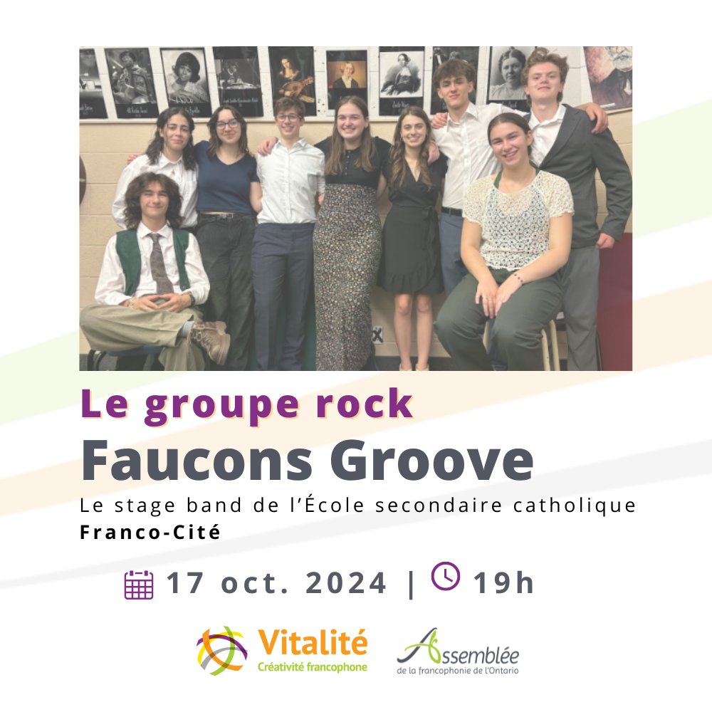 Participez au congrès annuel 2024 de l'AFO et vivez une soirée inoubliable ! 

Découvrez le spectacle musical captivant de Faucon-Groove, de <a href="/Franco_Cite/">ESC Franco-Cité</a>. Vous serez ébloui par leur talent et leur énergie vibrante.

Inscrivez-vous dès maintenant : notreplace.monassemblee.ca/networks/event…