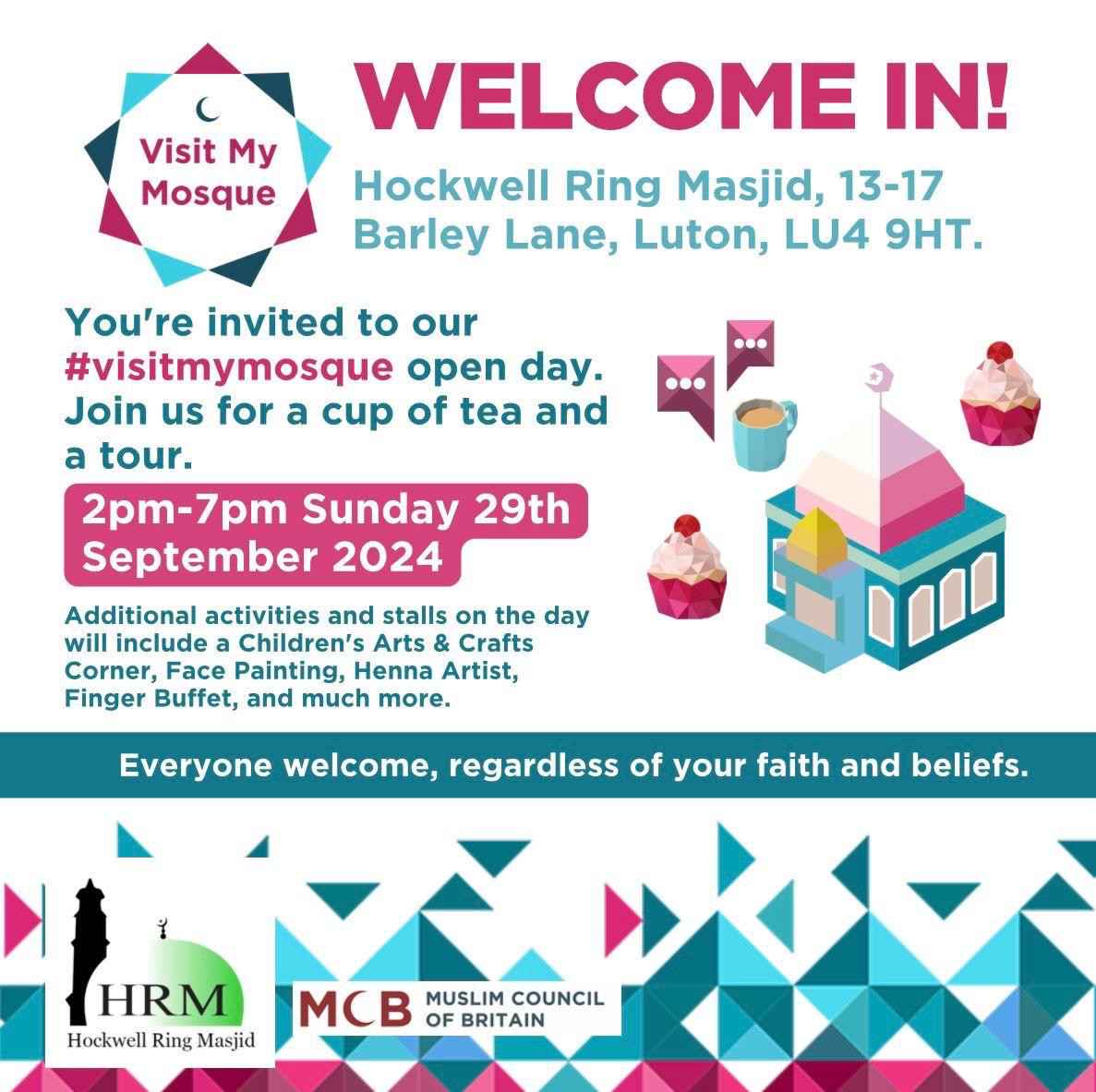 Join Us for #VisitMyMosque Open Day at Hockwell Ring Masjid! hockwellringmasjid.org.uk/join-us-for-vi…