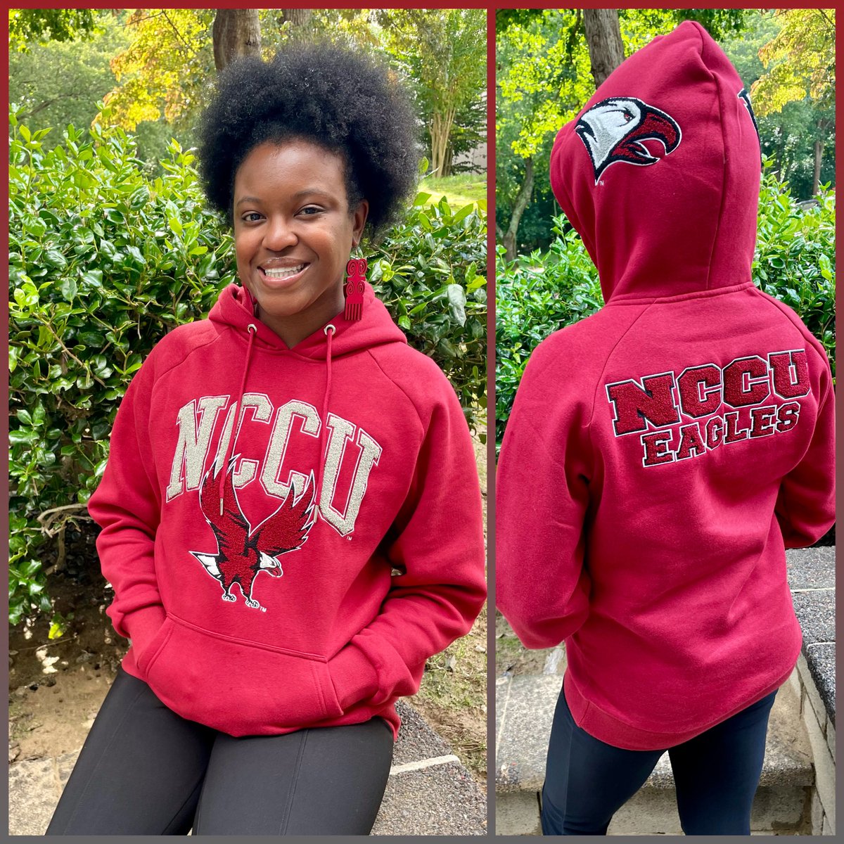 HairstonTeaches's tweet image. It’s #HBCUWeek! I am absolutely in LOVE with this hoodie @Myran_nc got me from the @NCCU bookstore! It also felt very appropriate for this #RedForEd Wednesday!

#HistoricallyBlackCollegesAndUniversities #EaglePride 🦅 #NationalHBCUWeek #LoveMyHBCU  @NCCUSOE #HBCUWeek24