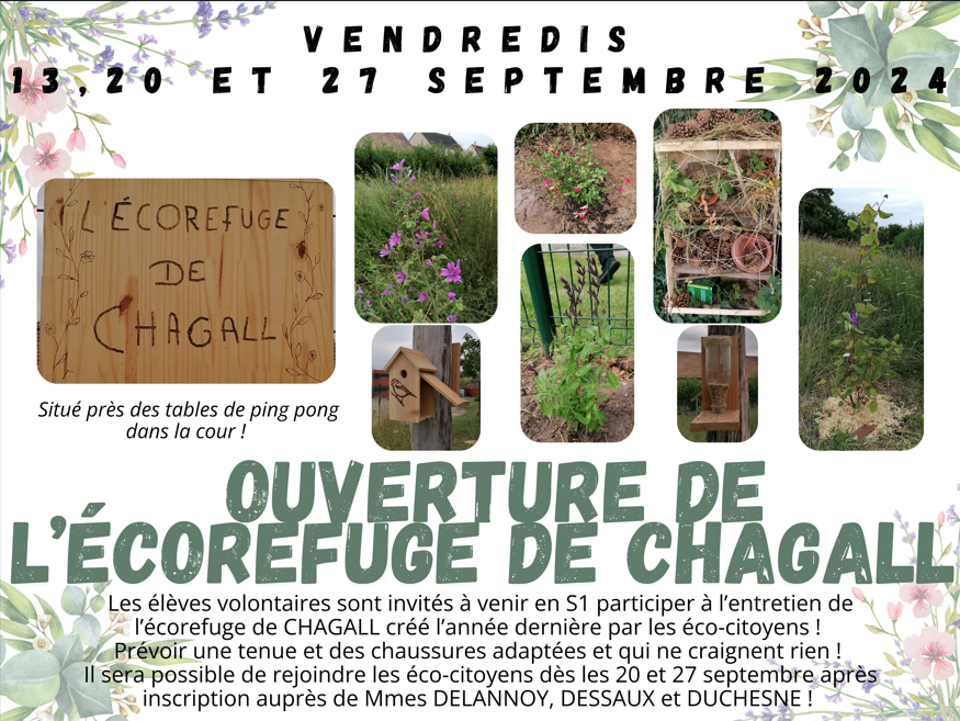 Dans le prolongement de la classe #EDD du <a href="/ClgChagallGasny/">Collège Marc Chagall - Gasny</a>, les #Ecocitoyens reprennent leurs activités avec l'ouverture de l'écorefuge. 

Plus d'informations pour participer à sa mise en fonction : marc-chagall.ent27.fr/vie-du-college…

<a href="/EddCaen/">Equipe EDD Normandie</a> @MoncadaFra <a href="/Fmarchand_27/">Frédéric Marchand</a>