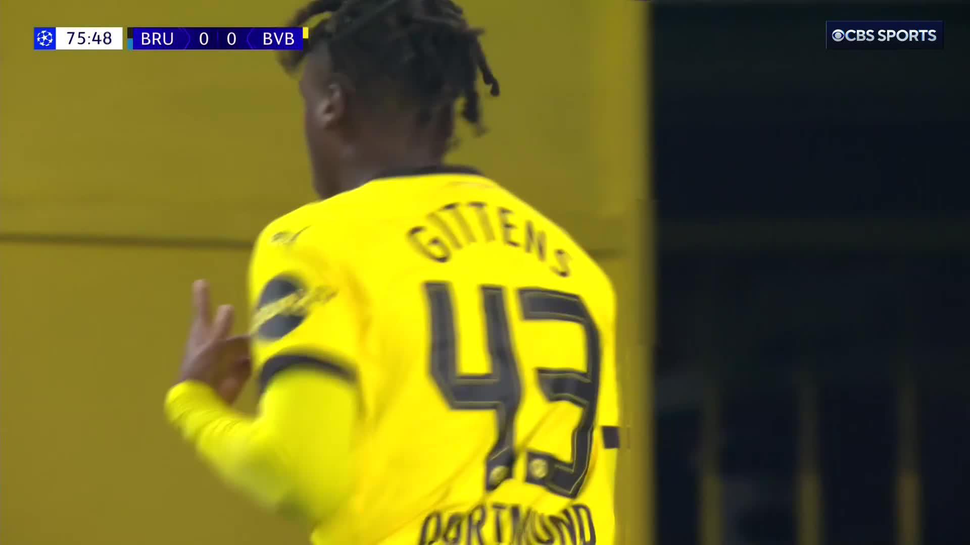 Jamie Bynoe-Gittens has last year's finalists up and running in the #UCL ⚫🟡