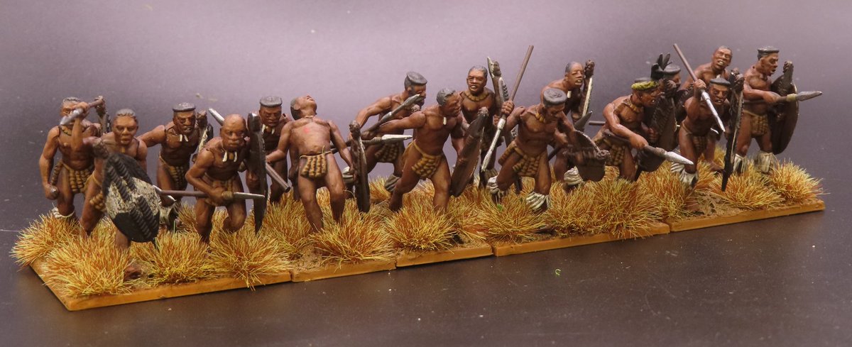 point_hq's tweet image. Some more progress on my Anglo-Zulu War project with the second Zulu unit now finished and what has been completed so far.
Up next are some rifle armed warriors and another command base 🙂
#warmongers #wargaming