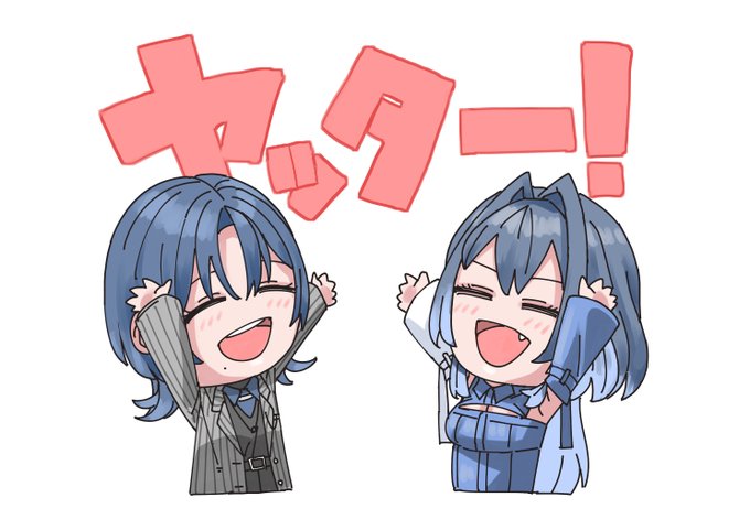 イケメンブルーガールズ
(ツリーに透過あり)
#holoGTAFA #青ペン #kronillust 