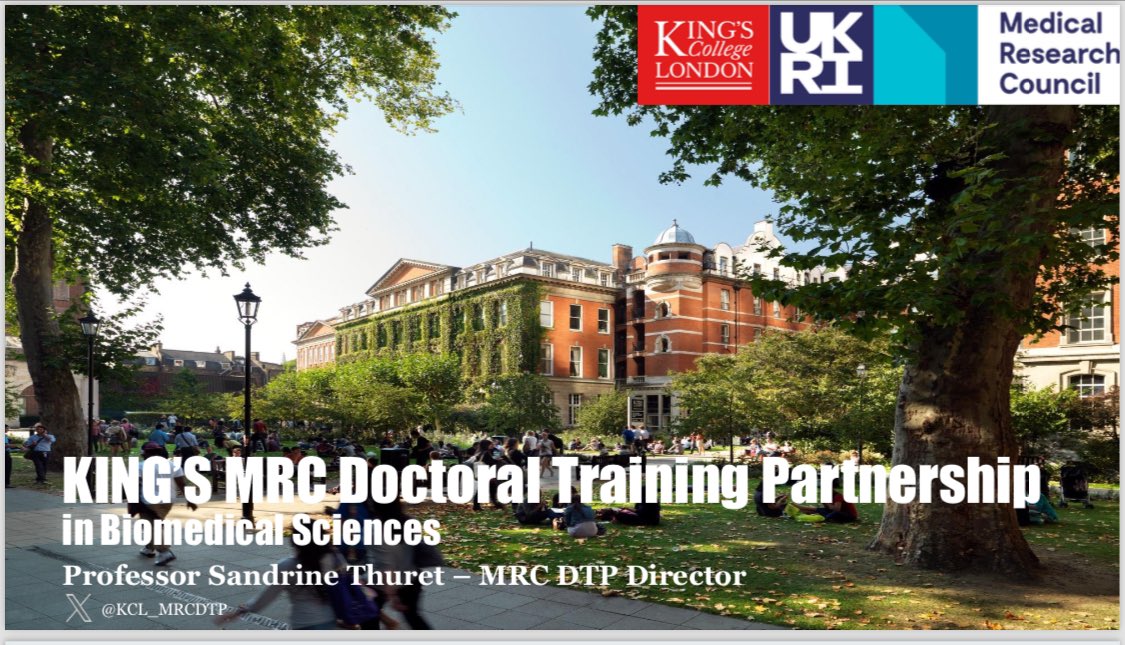 thudrine's tweet image. It was a pleasure meeting all our new @KCL_MRCDTP PhD students during induction day yesterday @KingsCollegeLon @The_MRC 👏Congrats again and welcome! Looking forward supporting you along this exciting journey! @KCLDocStudies