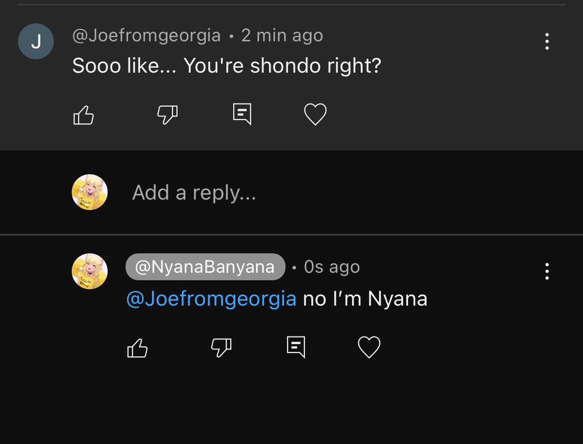 I think Shondo is great and pretty funny and I catch her lives on twitch whenever I can. But pls stop comparing me to her just because I’m a loli vtuber. We’re completely different, have different aesthetics and have different personalities. It’s not the first time this happens