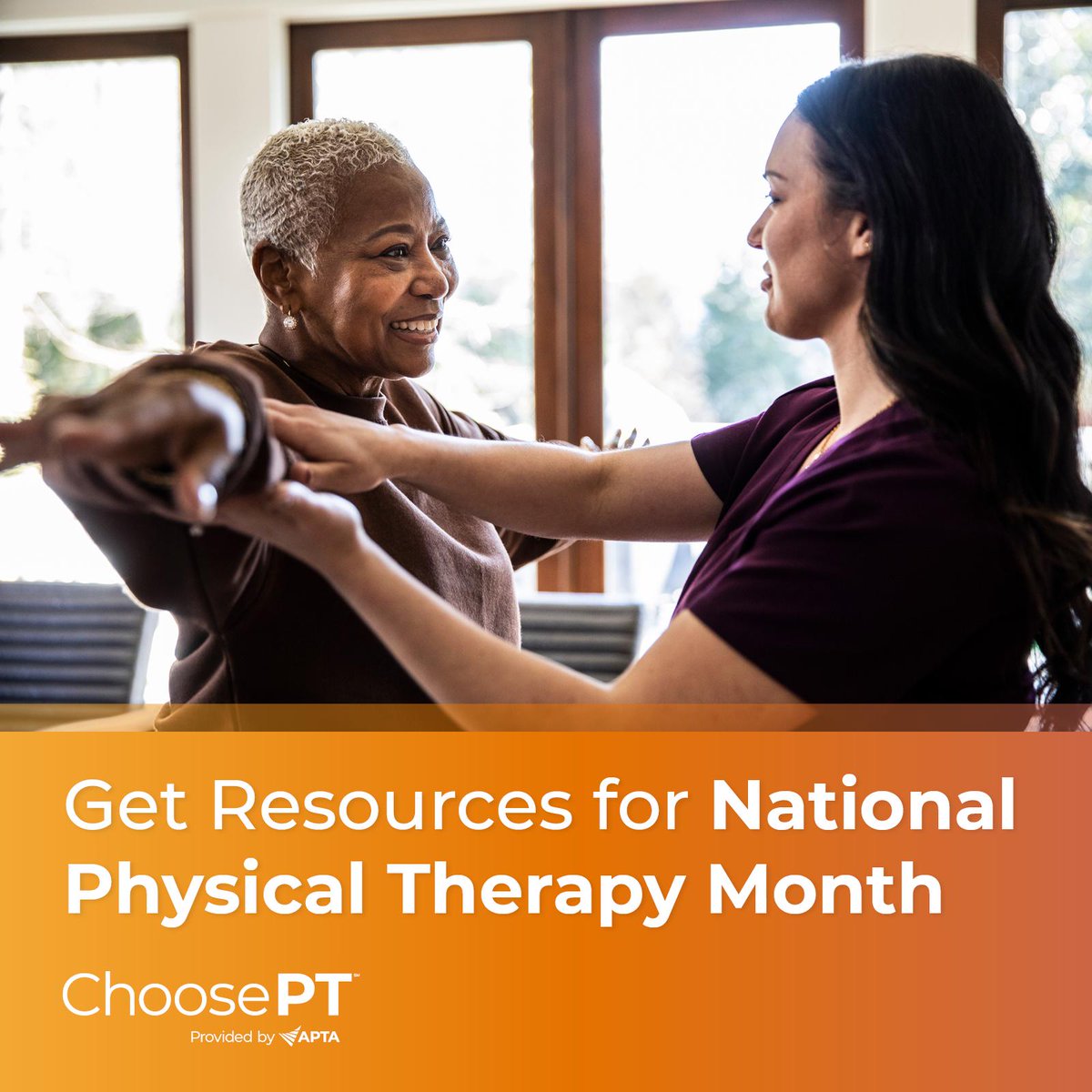 APTA_official's tweet image. Falls Prevention Awareness Week is next week, and #PTMonth is quickly approaching! We have you covered with 19 new social media graphics to promote the profession and the role that physical therapy plays in falls prevention. #ChoosePT

Download assets now: brandcenter.apta.org/portals/4q9nj2…