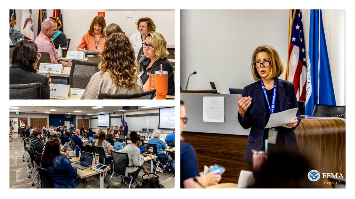 Wrapping up 3 days of presentations &amp; discussions w/our state &amp; tribal mitigation colleagues. We've been exploring ways to leverage programs that can help reduce or prevent future disaster damage for our citizens &amp; communities. Awesome exchange of ideas! #mow #kswx #iawx #newx