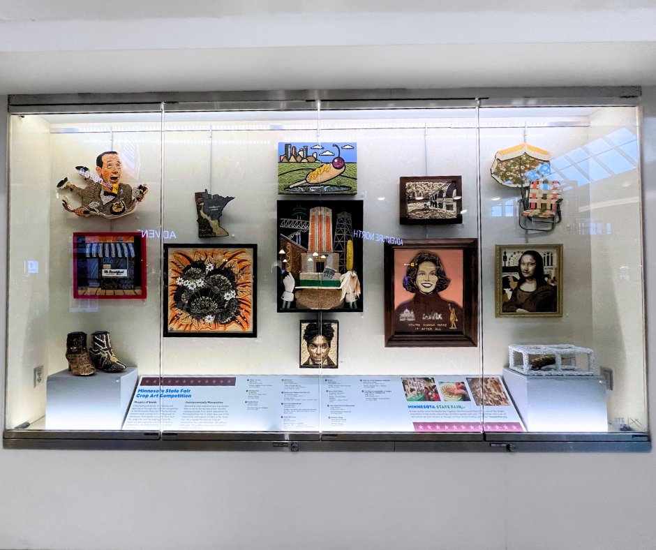 Arts at MSP pulled out all the crops – we mean stops – with their latest display! 🌾 ❤️ 🎨 

Stop by the <a href="/mspairport/">MSP Airport</a> Terminal 1 Main Mall South Rotunda now through July 2025 to view a uniquely Minnesotan gallery of crop art creations from exhibitors of fairs past!