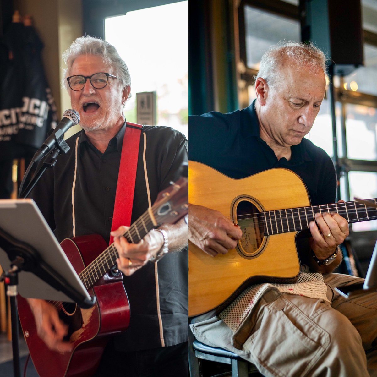 Steve Vaughn &amp; Stan Markus getting started at Good City’s Tosa Taproom Music Series.