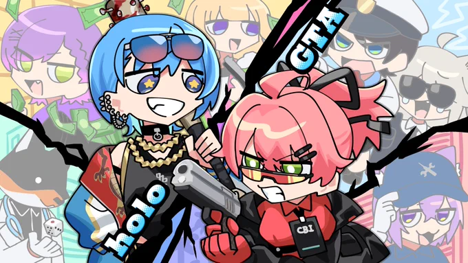 ホロスサントス#holoGTAFA #ほしまちぎゃらりー #miko_Art 