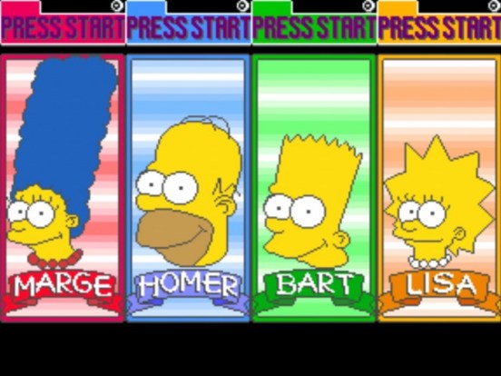 Who is your main, in the Simpsons Arcade Game?