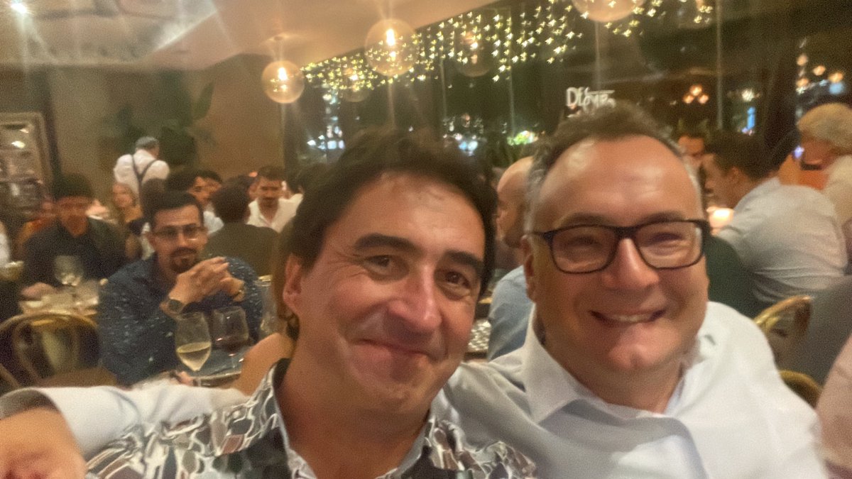 Innovative Polymers Group (@davidmecerreyes) on Twitter photo Enjoying the dinner #GEP2024 with <a href="/GeorgeMalliaras/">George Malliaras</a> ! Good new times and old times for polymers and friends! Enjoying the dinner #GEP2024 with <a href="/GeorgeMalliaras/">George Malliaras</a> ! Good new times and old times for polymers and friends!