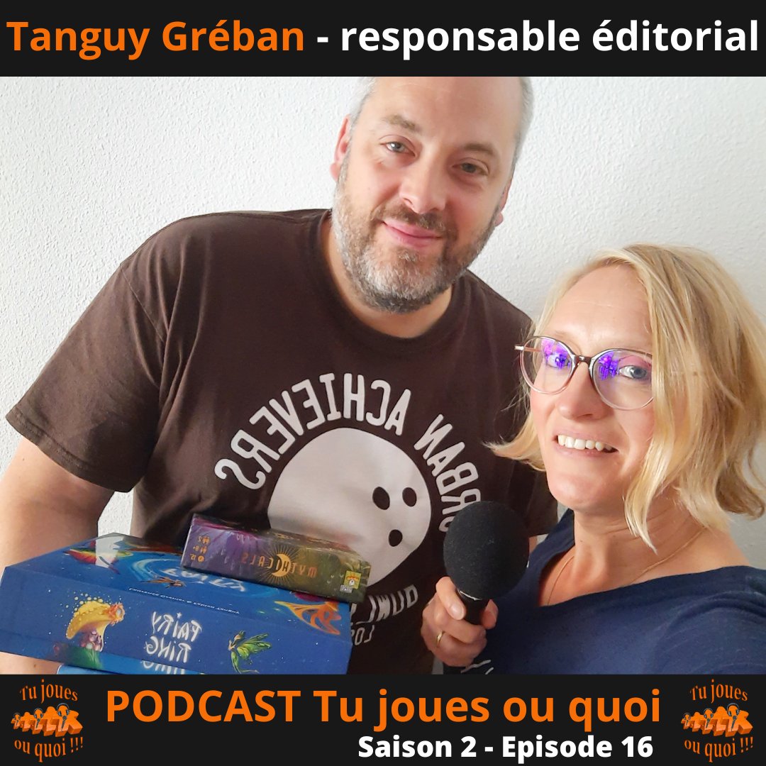 🎤Nouvel épisode du podcast #tujouesouquoi avec Tanguy Gréban, directeur éditorial chez <a href="/ReposProduction/">Repos Production</a> l’un des studios créatifs <a href="/Asmodee_fr/">asmodee France</a> 
👉Tout savoir sur son métier et le fonctionnement de la maison d'édition
🎧podcast.ausha.co/tujouesouquoi/…
#jds #podcastludique #j2s
