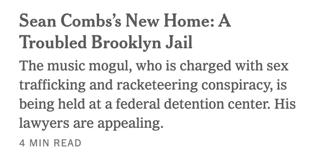 JerBroomfield's tweet photo. NYT says Puffy's lawyers are appealing but didn't 
post any pictures of them. https://t.co/FaWEPKMn9K