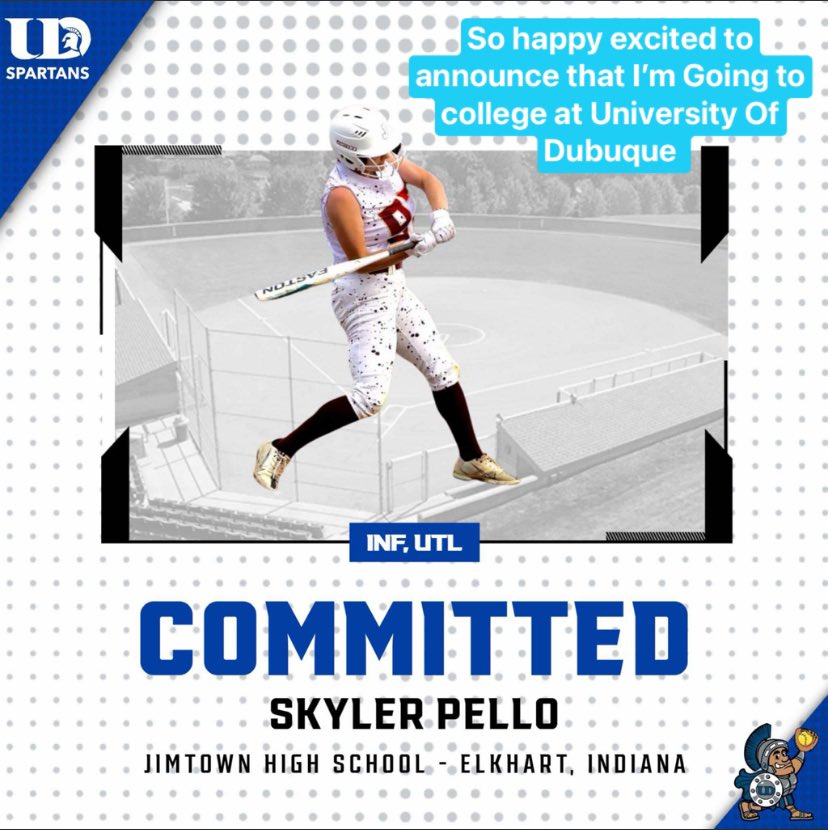 So Incredibly proud of this young lady!  No one can slow you down.  You earned this kiddo! 💪💫  And Dubuque just got a whole lot better!  CONGRATULATIONS SKYLER!!!  And Go Spartans!!! 💙🤍💫👏🙌⭐️