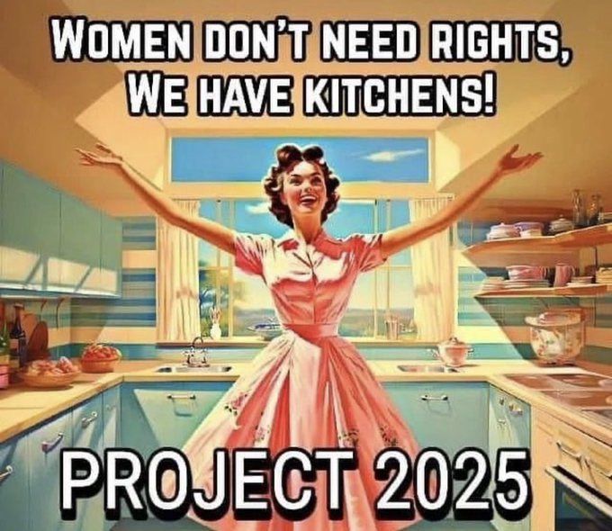 SydesJokes's tweet image. Women don&apos;t need rights - Project 2025

sydesjokes.blogspot.com/2024/08/women-…

#Project2025 #StopProject2025 #GoogleProject2025 #TrumpsProject2025 #TrumpIsProject2025 #IHateProject2025 #WeAreNotGoingBack #NotGoingBack