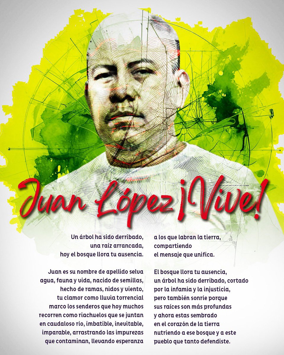 En memoria de un Gran Líder ambientalista.

#ambientalistas #DefensoresDelMedioAmbiente #Honduras