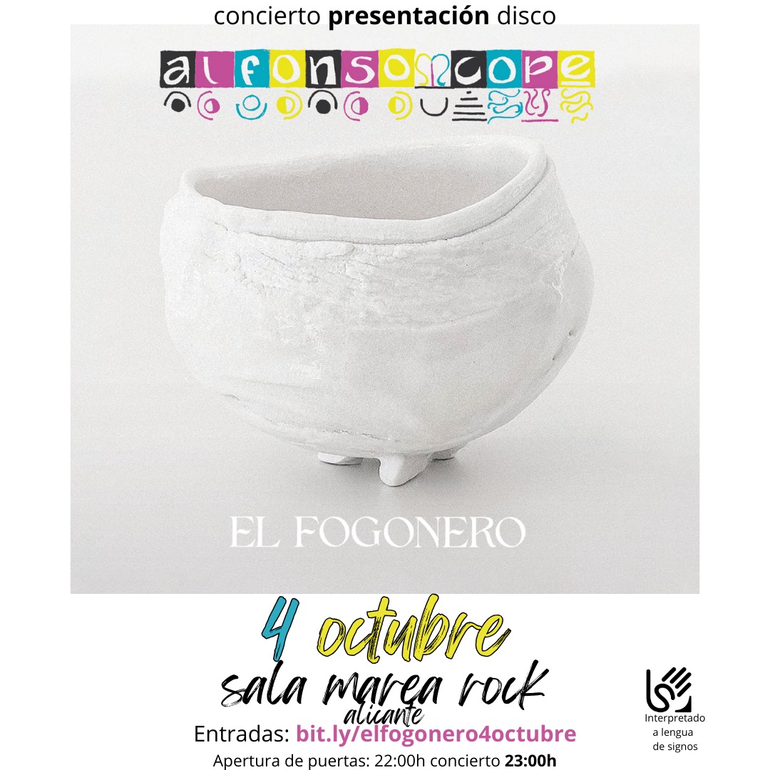 Mi hermano del alma <a href="/AlfonsoCope_/">Alfonso Copé</a>, presenta un disco de canciones muy suyas el próximo viernes 4 de octubre en la <a href="/salamarearock/">Sala Marearock</a>.

Tendré el gozo de acompañarle en alguna de esas canciones.

Entradas aquí
bit.ly/elfogonero4oct…
Quedan pocas.
¿Ayudas a difundir?