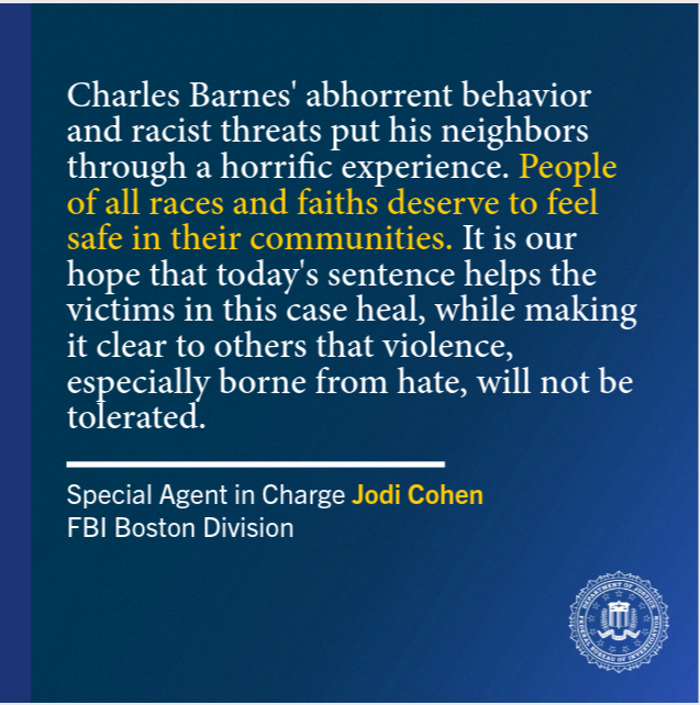 FBI Boston on X: &ldquo;Charles Barnes, a self-described racist skinhead 