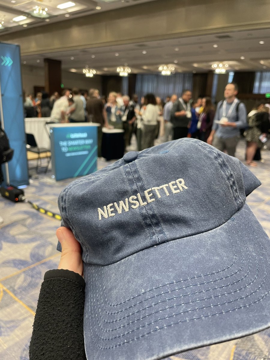 This conference has really great swag. 

Hat from <a href="/tryletterhead/">Letterhead</a>