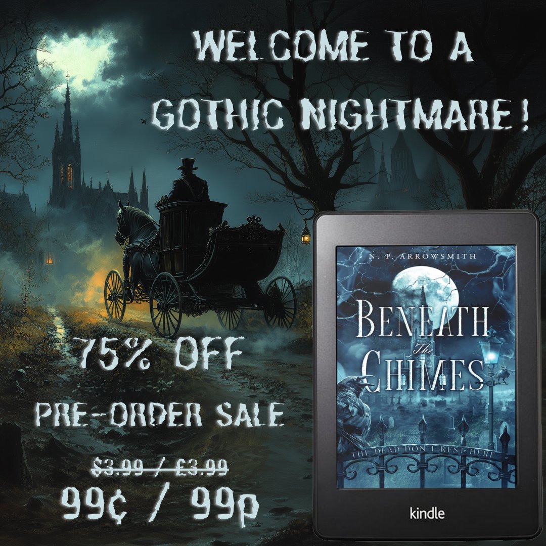 The perfect read for #SpookySeason 👻🎃. An Odyssey of Horror. FLASH sale ends Saturday.

Pre-order here: mybook.to/BeneathTheChim…

#HorrorCommunity #horrorbooks #bloodborne #hplovecraft #Halloween #readersoftwitter #AutumnReads #gothic #horror