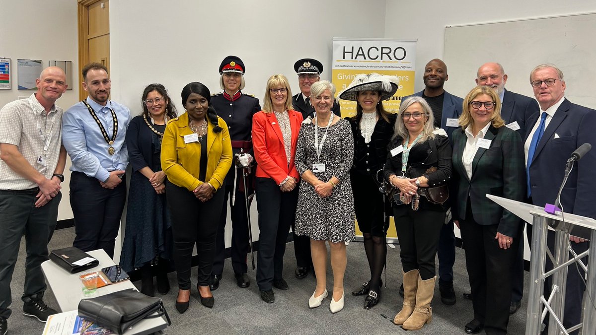 Liz Green (@lizgreenwcfk) on Twitter photo HACRO are an inspiring charity who celebrate their 50th anniversary. I was fortunate to represent <a href="/hertslieutenant/">The Lord-Lieutenant of Hertfordshire</a> and chat to the 20 awardees, & hear of the impact of <a href="/HACROinHerts/">HACRO</a>, Herts probation & <a href="/HertsPolice/">Herts Police</a>. Innovative courses - constantly evolving. <a href="/HertsSheriff/">Herts High Sheriff</a> HACRO are an inspiring charity who celebrate their 50th anniversary. I was fortunate to represent <a href="/hertslieutenant/">The Lord-Lieutenant of Hertfordshire</a> and chat to the 20 awardees, & hear of the impact of <a href="/HACROinHerts/">HACRO</a>, Herts probation & <a href="/HertsPolice/">Herts Police</a>. Innovative courses - constantly evolving. <a href="/HertsSheriff/">Herts High Sheriff</a>