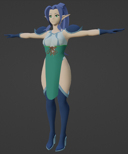 DashDrayme's tweet image. Hey everyone,
Some close ups of the work in progress Zephyra Tempest model.
Hope you like it
#indiegame #3dartwork #gamedev #gaming #GodotEngine #blender #rpg #indieartist #3dartist #3dart