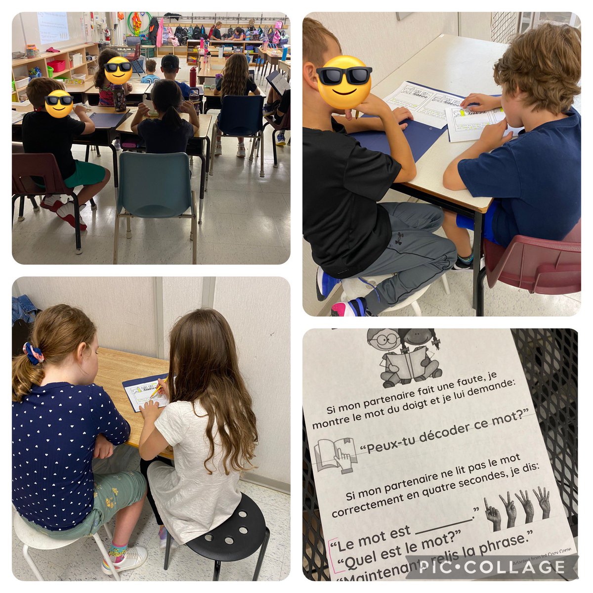 Partner reading our shared fluency text. Practising how to be a good reading partner 💛💚