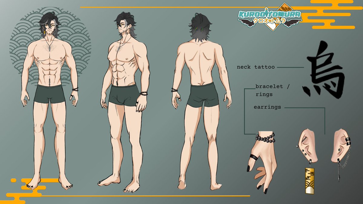 kuroo_tomura's tweet photo. KUROO TOMURA OFFICIAL REF SHEET!

I am Kuroo Tomura, your crow gang boss!
I am a biochemically engineered tengu gang boss by lore but a goofy variety streamer on the side~

Tags:
🔴#crowlive
🎨#tomurals
🔞#toemuras / #onlycrows

#VtuberDebut #VtubersUprising #VtuberEN