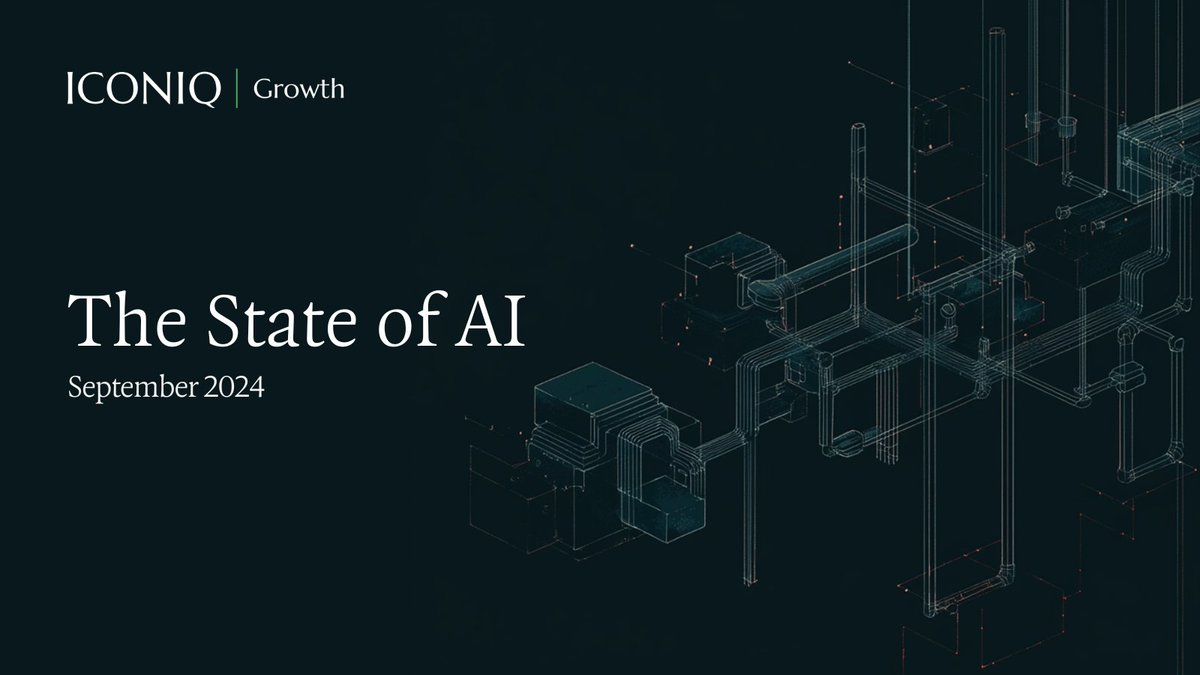 Edmonds__C's tweet photo. #GenAI isn’t just a trend—it’s a revolution. 🚀Enterprises are moving from experimentation to full-scale implementation, transforming the business landscape.
@ICONIQGrowth is excited to share our first State of #AI report, Download it here: https://t.co/F1N14di0X8 https://t.co/JXI5XXIUIN